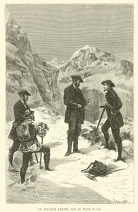 Doktor Lortet na Mont Blanc (grafika) autorstwa French School