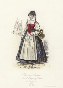 Sługa domowy z czasów Henryka III Francji autorstwa French School