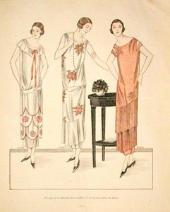 Sukienki damskie z „La Veritable Mode Francaise de Paris” autorstwa French School