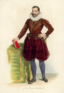 Duplessis Mornay (kolorowy grawerunek) autorstwa French School
