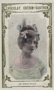 Edmee Favart (kolorowe zdjęcie) autorstwa French School