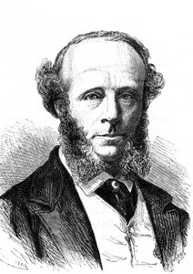 Edward Orange Wildman WITEHOUSE (1816-1890), angielski inżynier elektryk pracujący nad transatlantyckim kablem telegraficznym. Grawerowanie 1868 autorstwa French School