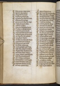 Egerton MS 881 f.65v, Guillaume de Lorris i Jean de Meun, Roman de la Rose (welin) autorstwa French School