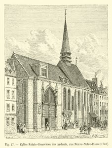 Kościół Sainte-Genevieve des Ardents, rue Neuve-Notre-Dame, 1704 autorstwa French School