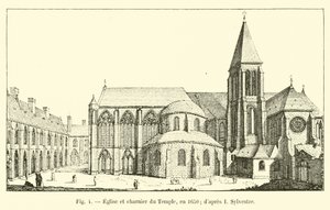 Kościół i dom kościelny Świątyni, w 1650 r.; po I Sylwestrze autorstwa French School