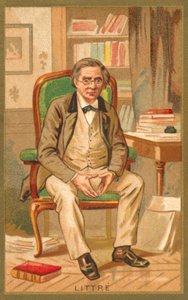 Emile Littre, francuski leksykograf i filozof (chromolitho) autorstwa French School