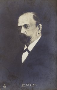 Emile Zola (1840-1902), francuski powieściopisarz, dziennikarz i dramaturg (litografia) autorstwa French School