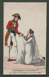 Cesarz Napoleon I oddał Madame de Polignac łaskę męża autorstwa French School