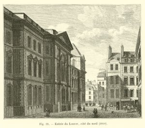 Wejście do Luwru, strona północna, 1810 autorstwa French School