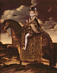 Portret konny Henryka IV (1553-1610) autorstwa French School