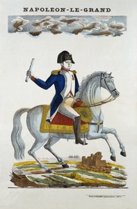 Portret konny Napoleona I Bonaparte (1769-1821). autorstwa French School