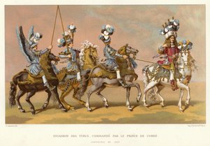 Eskadra Turków, dowództwo księcia de Conde (chromolitho) autorstwa French School