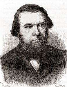 Eugène-Melchior Péligot, z „Les Merveilles de la Science”, opublikowany ok. 1870 r. (grafika) autorstwa French School