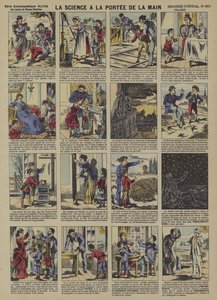 Codzienne pokazy zasad naukowych (litografia kolorowa) autorstwa French School
