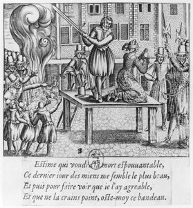 Egzekucja Leonory Galigai (1571-1617) 8 lipca 1617 r. autorstwa French School