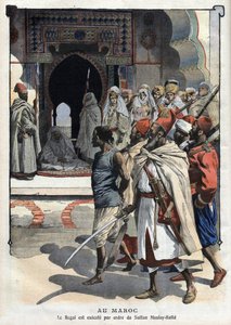 Egzekucja Rogui Bou Hamara z rozkazu sułtana Mulaja Hafida a Feza, „Le petit Journal” z 3 października autorstwa French School