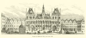 Fasada Hôtel de Ville pod Ludwikiem XIII autorstwa French School