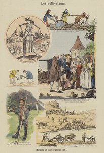 Rolnicy (druk kolorowy) autorstwa French School