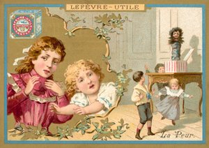 Strach (chromolitho) autorstwa French School