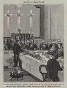 Święto Różanego Krzyża (grafika) autorstwa French School