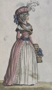 Kostium damski (kolor grawerowany) autorstwa French School