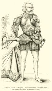 Fernand Cortez (Grawerowanie) autorstwa French School