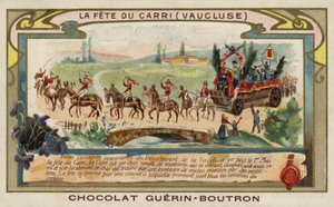 Festiwal Carri, Vaucluse, Francja (chromolitho) autorstwa French School