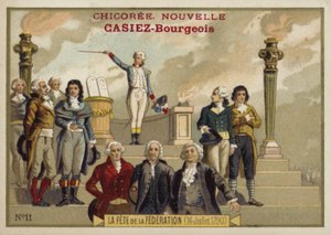 Fete de la Federation, Rewolucja Francuska, 14 lipca 1790 r autorstwa French School