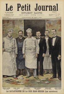 Pożar na Bazar de la Charite, Paryż, 1897 autorstwa French School