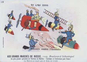 Gaszenie pożaru w 2000 roku (kolor lito) autorstwa French School