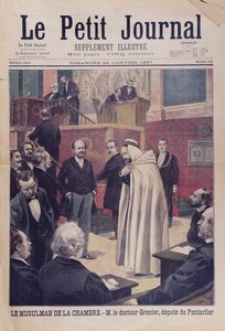 Pierwszy deputowany muzułmański w Zgromadzeniu Francuskim, dr Philippe Grenier, ilustracja na okładce Le Petit Journal, 24 stycznia 1897 autorstwa French School