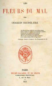 Pierwsze wydanie Les Fleurs du Mal Charlesa Baudelaire