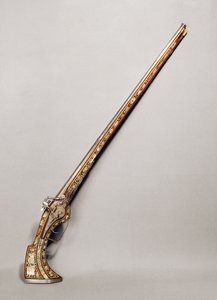 Karabin skałkowy (drewno i metal)