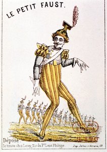 Florimond Roger dit Hervé (1825 - 1892): „Mały Faust”, okładka programu. Paryż, Biblioteka Opery. autorstwa French School
