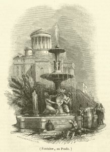 Fontaine, au Prado (grafika) autorstwa French School