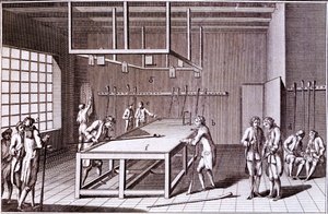 Forma bilarda grana we Francji, połowa XVIII wieku autorstwa French School