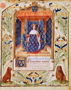 Fr 2705 f.C Frontyspis do inwentarza skarbu należącego do Karola V Francji, 1379 autorstwa French School