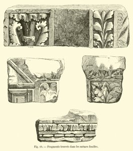 Fragmenty znalezione w tych samych wykopaliskach autorstwa French School