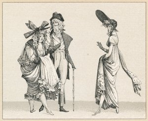 Франц XVIII зууны хувцасны поли autorstwa French School