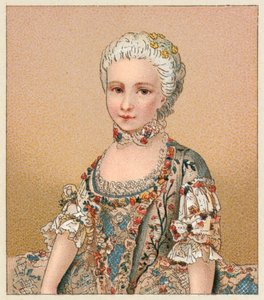 Francja XVIII wiek kostium autorstwa French School