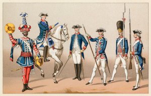 Francja XVIII wiek kostium autorstwa French School