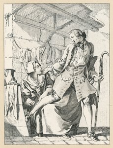 Francja XVIII wiek kostium autorstwa French School
