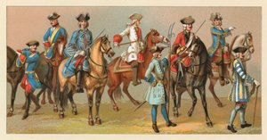 Francja XVIII wiek kostium autorstwa French School