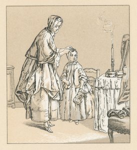 Francja XVIII wiek kostium autorstwa French School