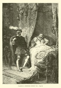 Franciszek I zaskakuje Henryka VIII autorstwa French School