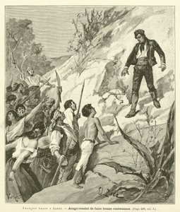 Francois Arago w Algierze (grawerowanie) autorstwa French School