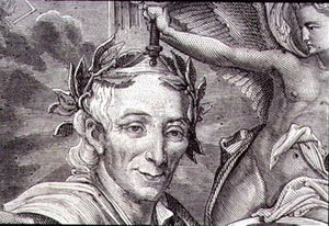 Francois Marie Arouet de Voltaire (1694-1778) (grafika) autorstwa French School