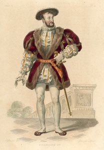 Francois Premier (kolorowy grawerunek) autorstwa French School