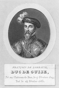 Francois de Lorraine, książę Guise (grawerowanie) autorstwa French School