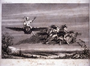Wolność: wyścigi Diane. Grawer z „Malownicza historia masonerii oraz starożytnych i nowoczesnych tajnych stowarzyszeń” autorstwa F.-T. B. Clavel. Pagnere, redaktor. 1843. autorstwa French School